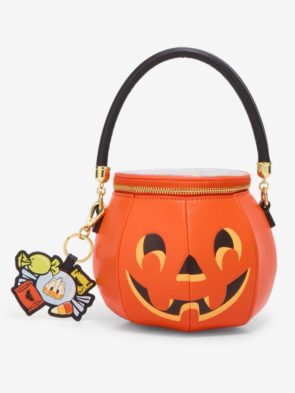 NWT - Loungefly Disney Donald Duck Halloween Devil Jack-o-Lantern Crossbody Bag